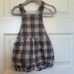 Beatrice & Bee Unisex Gingham Thomas Romper